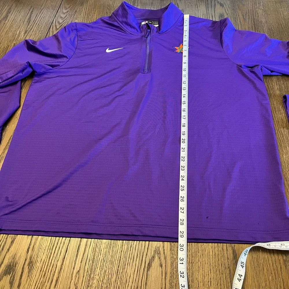 Nike Phoenix Suns Quarter-Zip Polyester Dri-FIT Athletic XXL Purple NBA Pullover